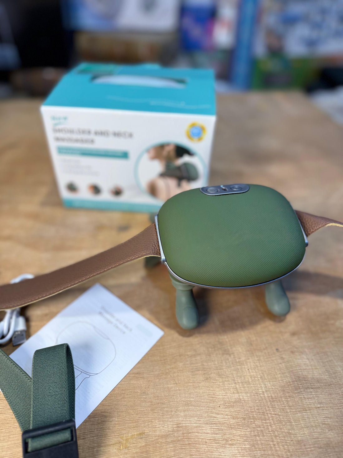 Wireless Heated Shiatsu Neck & Shoulder Massager